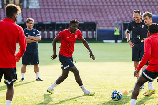 Seedyahmed Tijan Jatta of the Norwegian under-21 national