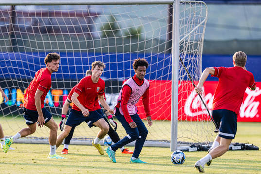 Oscar Bobb of the Norwegian under-21 national football team