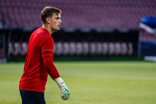 Mads Hedenstad Christiansen of the Norwegian under-21