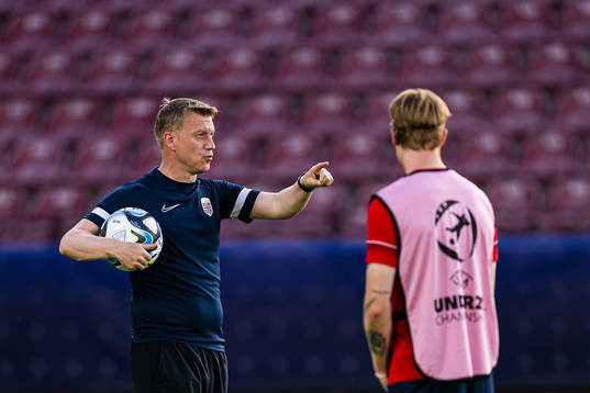 Leif Gunnar Smerud, head coach of the Norwegian under-21