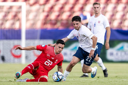 Fabian Rieder of Switzerland and Christos Zafeiris of Norway