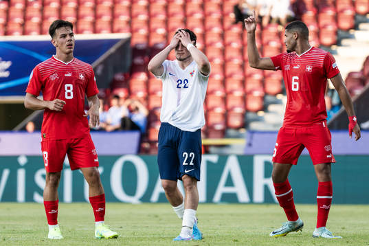 Christos Zafeiris of Norway looks dejected