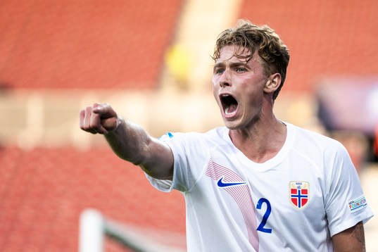 Sebastian Söraas Sebulonsen of Norway reacts