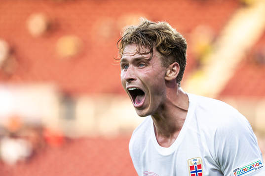 Sebastian Söraas Sebulonsen of Norway reacts
