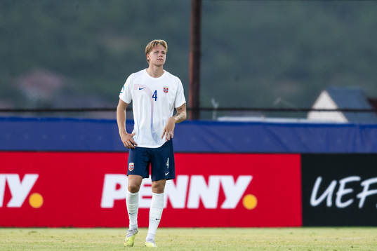 Jesper Norman Daland of Norway looks dejected