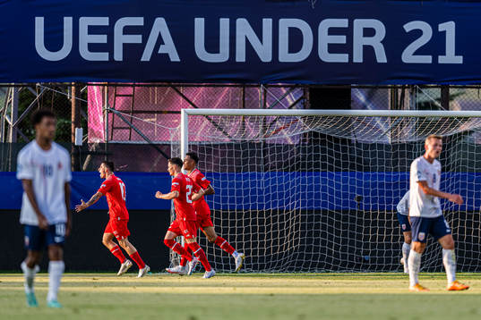 Kastriot Imeri of Switzerland celebrates