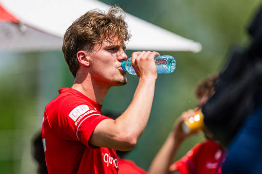 Leo Fuhr Hjelde of the Norwegian under-21 national football