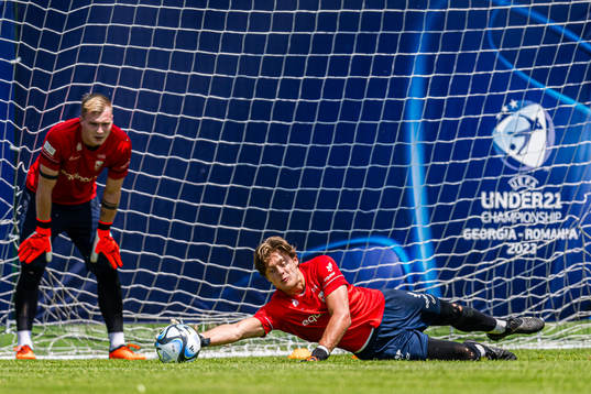 Rasmus Sandberg of the Norwegian under-21 national football