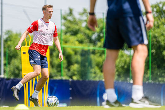 Sivert Heggheim Mannsverk of the Norwegian under-21
