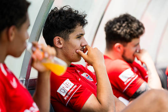 Osame Sahraoui of the Norwegian under-21 national football