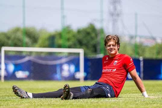 Rasmus Sandberg of the Norwegian under-21 national football