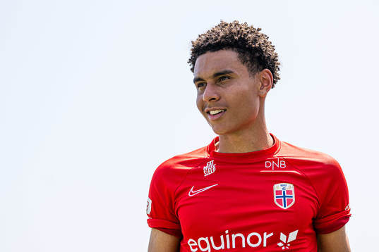 Antonio Nusa of the Norwegian under-21 national football
