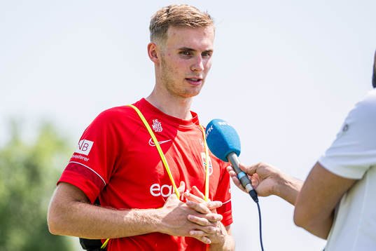 Sivert Heggheim Mannsverk of the Norwegian under-21
