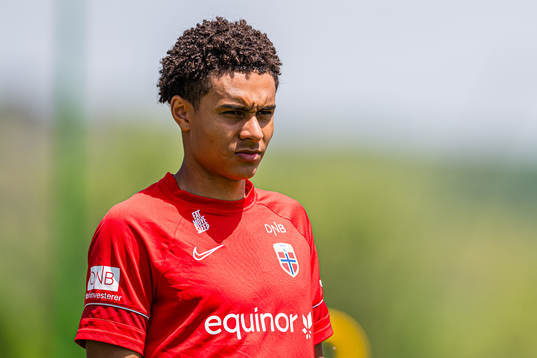 Antonio Nusa of the Norwegian under-21 national football