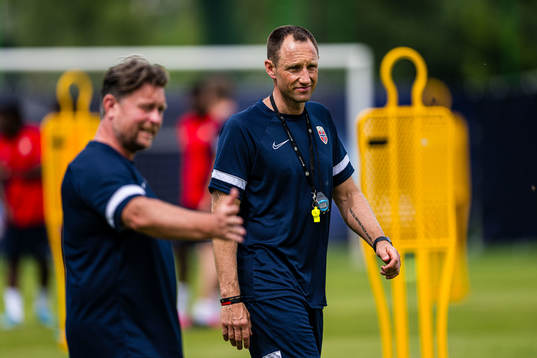 Assistant coach Terje Skjeldestad of the Norwegian under-21