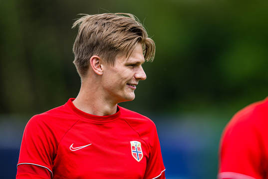 David Møller Wolfe of the Norwegian under-21 national