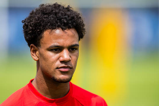 Oscar Bobb of the Norwegian under-21 national football team