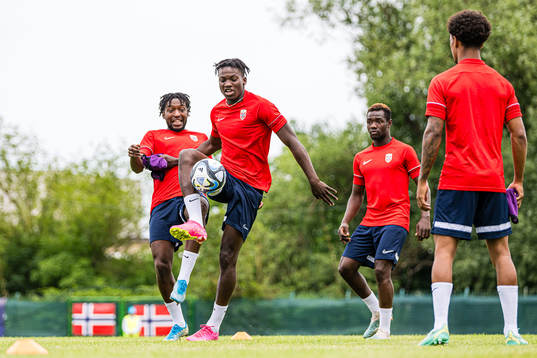 Seedyahmed Tijan Jatta of the Norwegian under-21 national