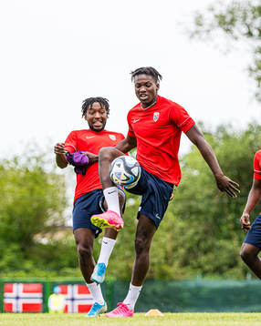 Seedyahmed Tijan Jatta of the Norwegian under-21 national