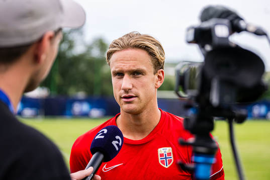 Erik Botheim of the Norwegian under-21 national football