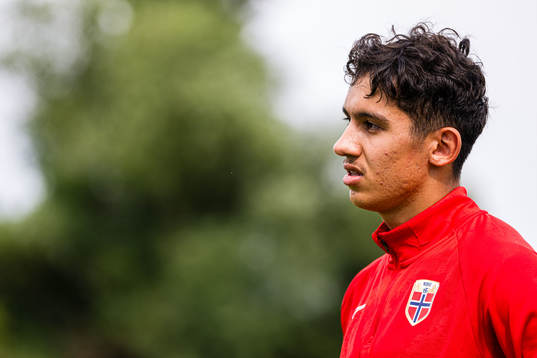 Osame Sahraoui of the Norwegian under-21 national football