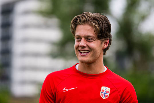 Rasmus Sandberg of the Norwegian under-21 national football