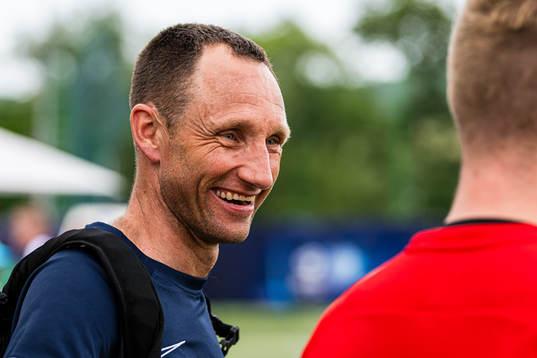 Assistant coach Terje Skjeldestad of the Norwegian under-21