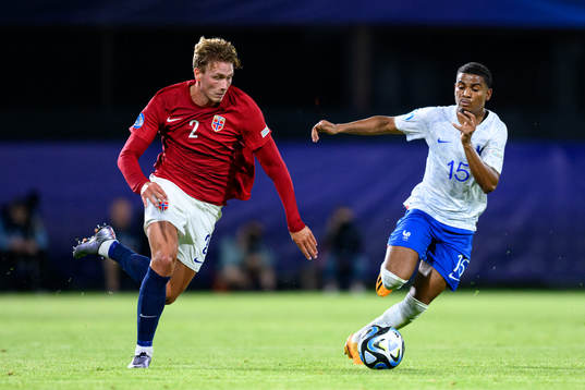 Sebastian Sebulonsen of Norway and Amine Adli of France