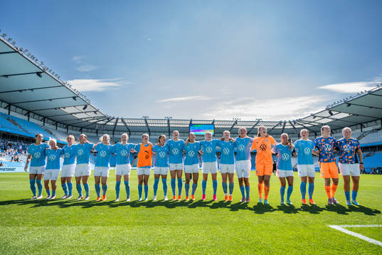 Malmö FFs spelare jublar