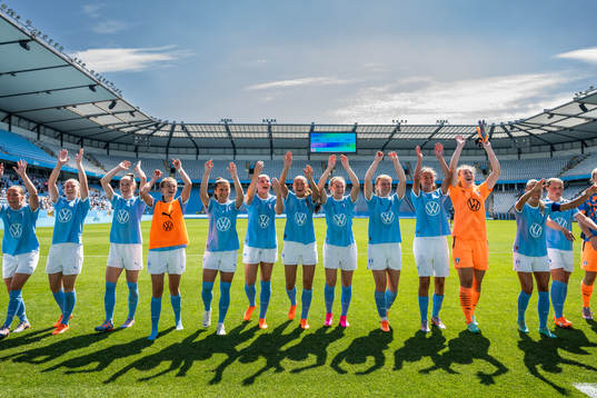 Malmö FFs spelare jublar