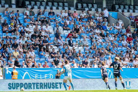 under fotbollsmatchen i Division 1 södra mellan Malmö FF