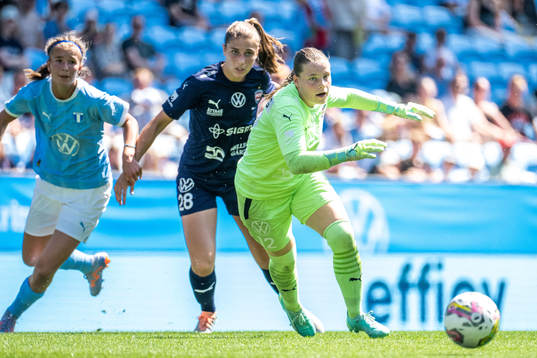 Malmö FFs Thelma Welin Persson och FC Rosengårds Vera
