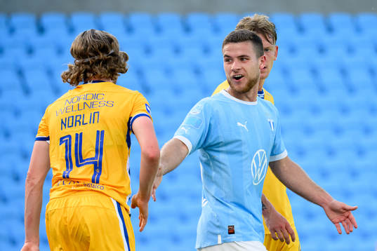 IFK Göteborgs Gustaf Norlin och Malmö FFs Gabriel