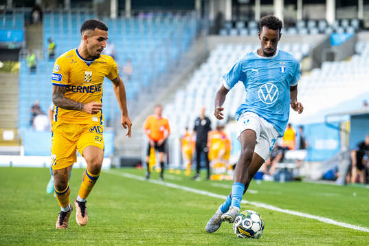 IFK Göteborgs Alai Hussain Ghasem och Malmö FFs Taha Ali