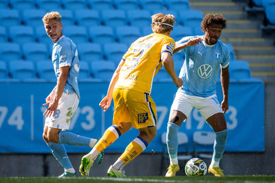 Malmö FFs Hugo Bolin och Joseph Ceesay