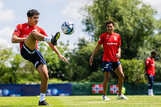 Osame Sahraoui of the Norwegian under-21 national football