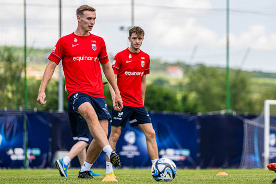 Sivert Heggheim Mannsverk of the Norwegian under-21