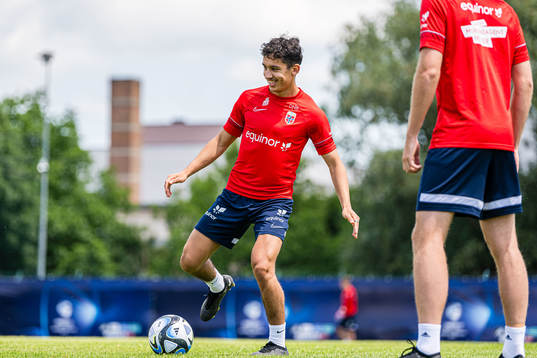 Osame Sahraoui of the Norwegian under-21 national football