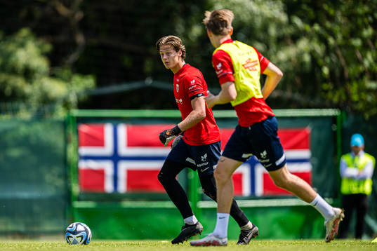 Rasmus Sandberg of the Norwegian under-21 national football