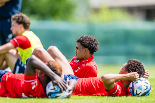 Oscar Bobb of the Norwegian under-21 national football team