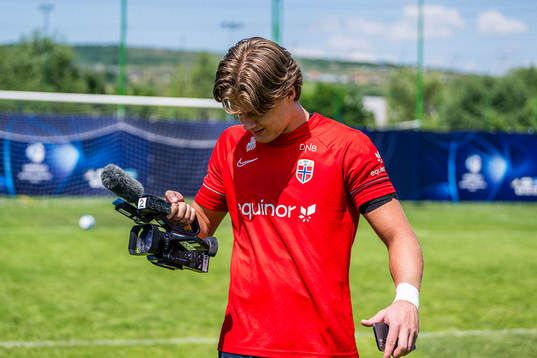 Rasmus Sandberg of the Norwegian under-21 national football