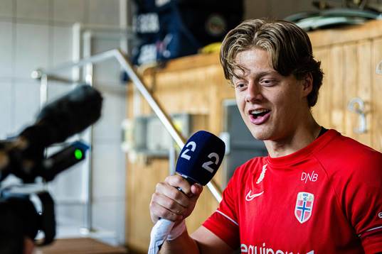 Rasmus Sandberg of the Norwegian under-21 national football