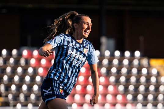 Djurgårdens Tilde Lindwall jublar
