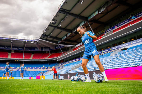 Guro Reiten of the Norwegian women's national football team