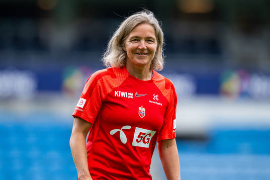 Hege Riise, head coach of the Norwegian women's national