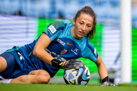 Goalkeeper Cecilie Fiskerstrand of the Norwegian women's