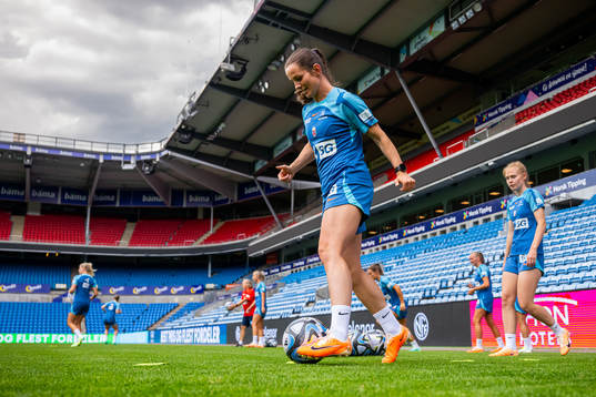 Tuva Hansen of the Norwegian women's national football team
