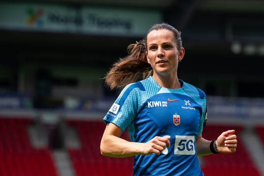 Tuva Hansen of the Norwegian women's national football team