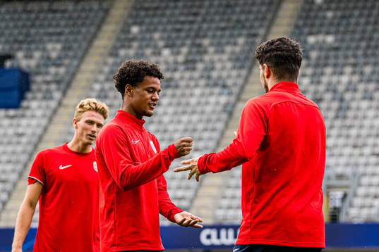 Oscar Bobb of the Norwegian under-21 national football team
