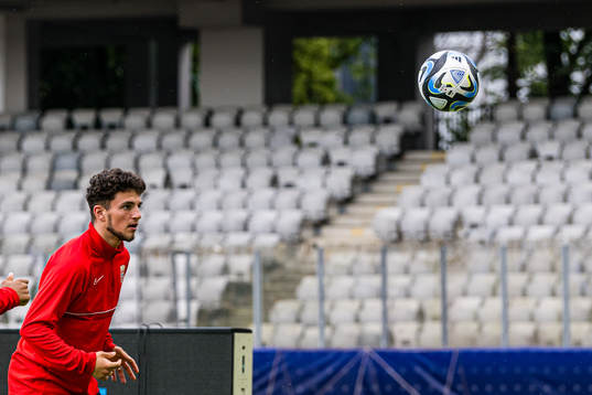 Christos Zafeiris of the Norwegian under-21 national